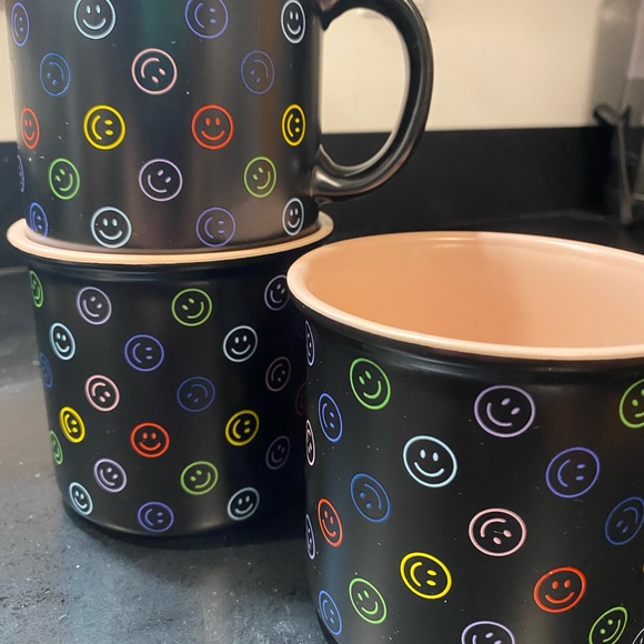 NEW Rainbow Smiley Face Coffee Mug - Picture 2 of 9